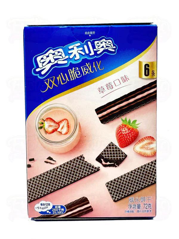 Oreo Wafer Strawberry Biscuits 72g (China)
