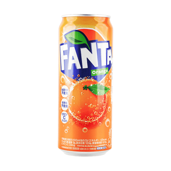 Fanta Orange Soda Can 500ml (Japan)
