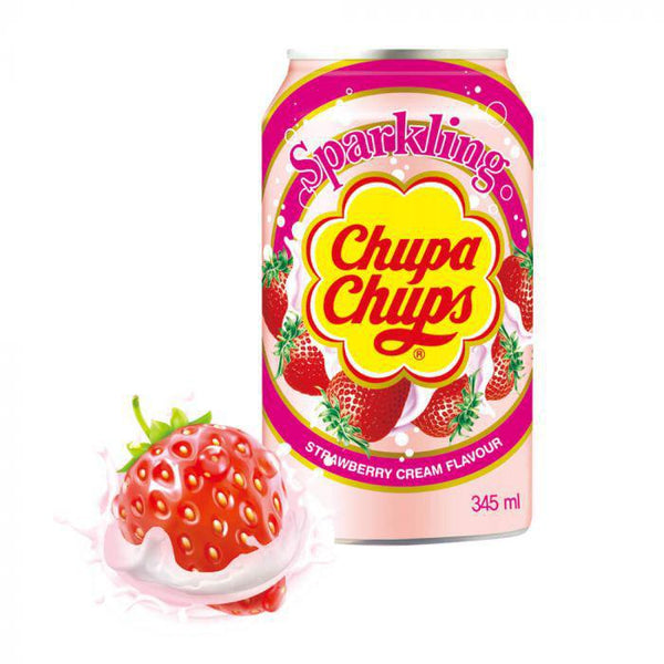 Chupa Chups Strawberry Cream 345ml (Korea)