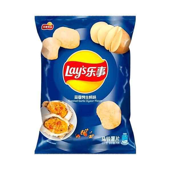 Lays Chips Roasted Garlic Oyster (China)