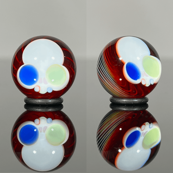 Karma x Lil Bear Glass - 2024 Karmacello Skull Marble - The Gallery at VL