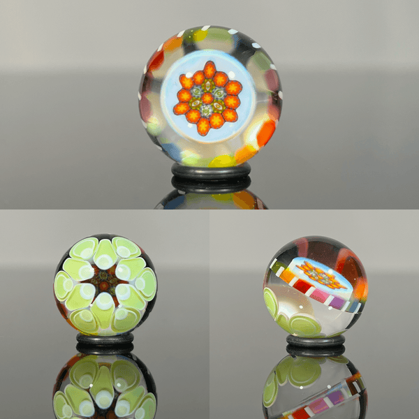 Karma x Lil Bear x Banjo Glass -2024 Vibesaver Dotstack w/ Visioncaine Marble - The Gallery at VL