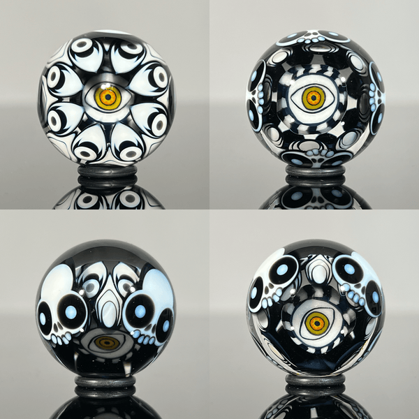 Lil Bear x Banjo Glass - 2024 26.5mm Milli w/ Dotstack 4 Skull Roller - The Gallery at VL