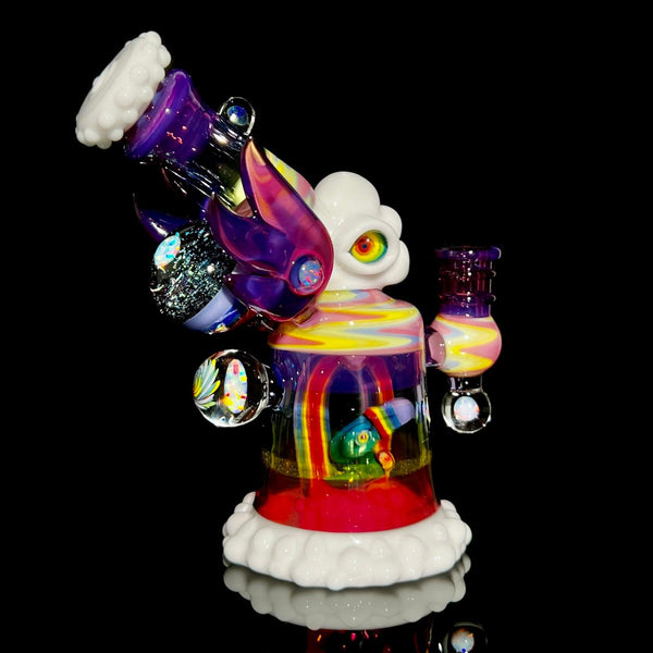 RJ Glass - Rainbow Stacker with Bird - The Gallery at VL