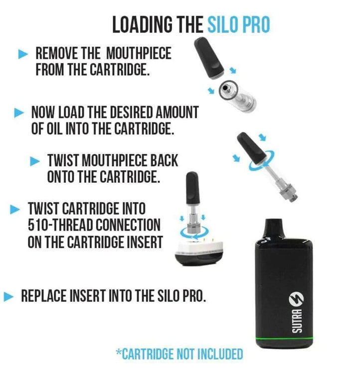 Sutra Vape Silo Pro Auto Draw Cartridge Vaporizer - The Gallery at VL